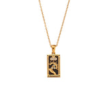 Violette - Golden Fortune Tarot Necklace