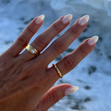 Bailee - Lava de Oro Pearl Ring