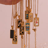 Violette - Golden Fortune Tarot Necklace