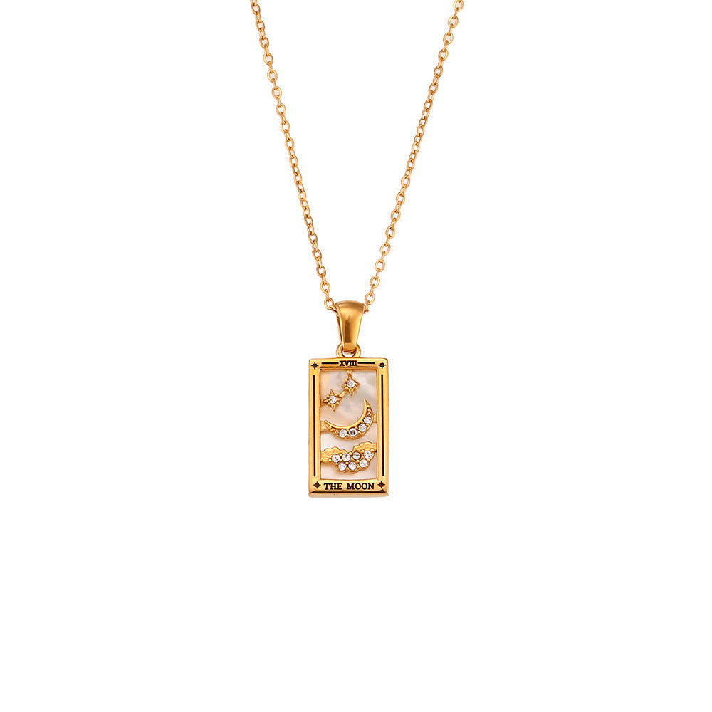 Violette - Golden Fortune Tarot Necklace