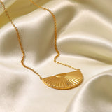 Cadence - Sunburst Semicircle Necklace