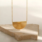 Cadence - Sunburst Semicircle Necklace