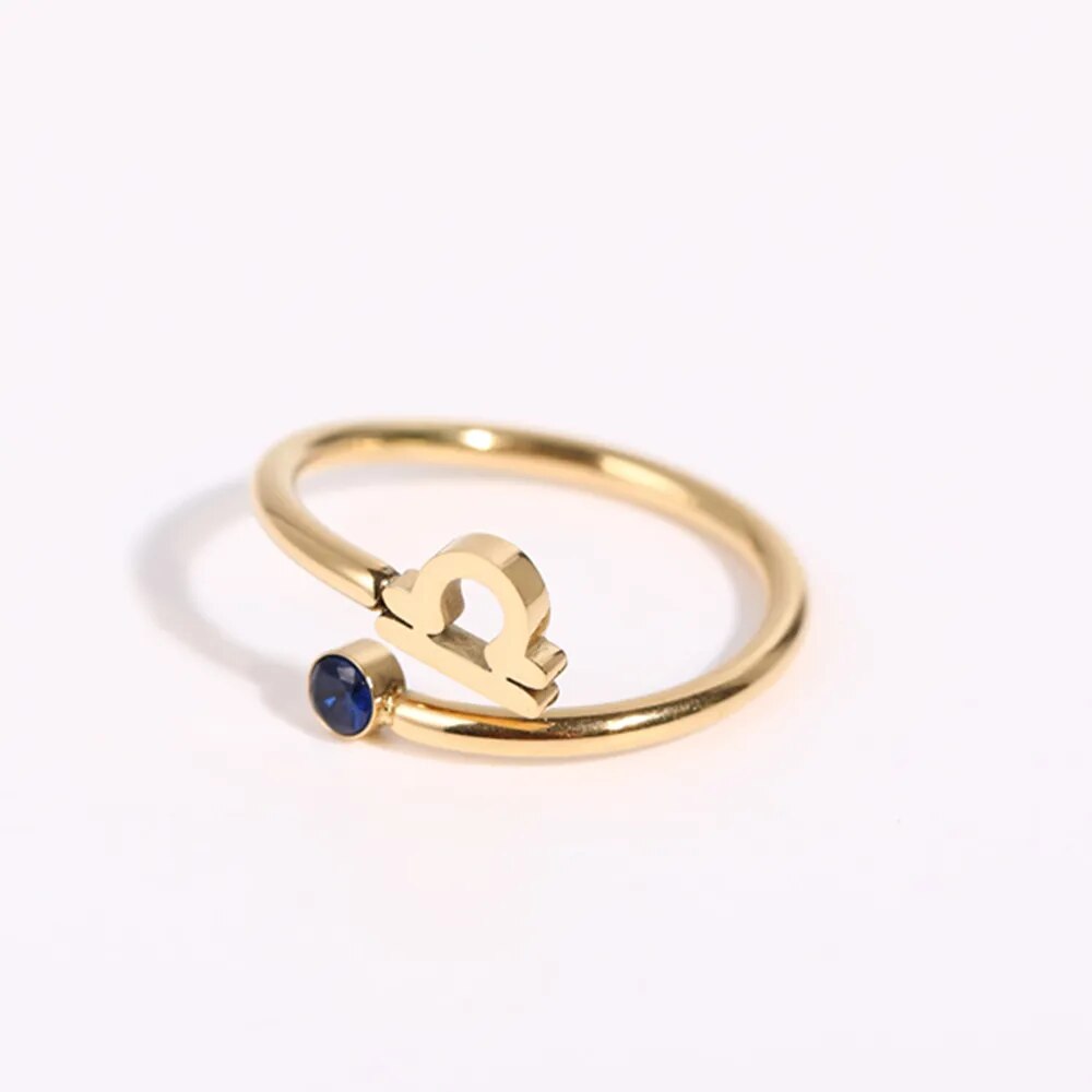 Seraphina - Adjustable Zodiac Birthstone Ring