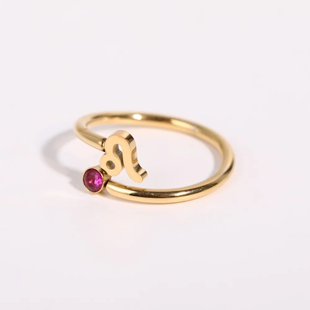 Seraphina - Adjustable Zodiac Birthstone Ring