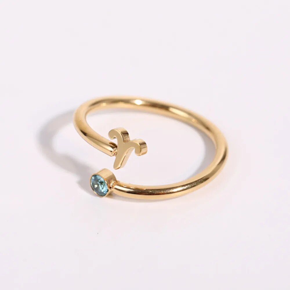 Seraphina - Adjustable Zodiac Birthstone Ring