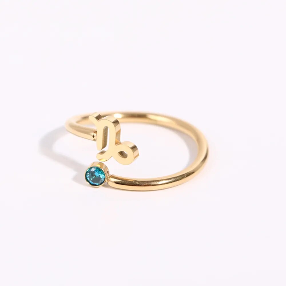 Seraphina - Adjustable Zodiac Birthstone Ring