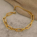 Bria - Chunky Paperclip Bracelet