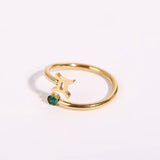 Seraphina - Adjustable Zodiac Birthstone Ring