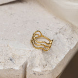 Yasmin - Wave Trio Ring