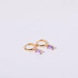 Avayah - Birthstone Huggies Earrings