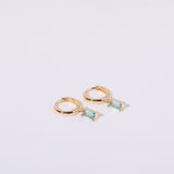 Avayah - Birthstone Huggies Earrings