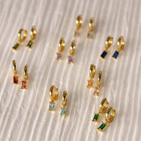 Avayah - Birthstone Huggies Earrings