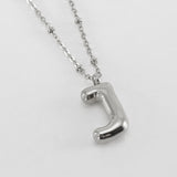 Alianna - Bubble Letter Initial Necklace