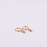 Avayah - Birthstone Huggies Earrings