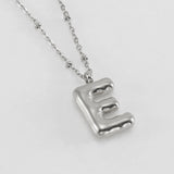 Alianna - Bubble Letter Initial Necklace