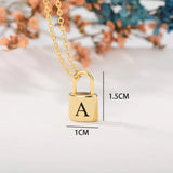 Saanvi - Initial Love Lock 18k Gold Necklace