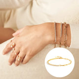 Lakelyn - Paperclip Chain Tennis Bracelet