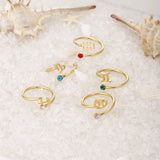 Seraphina - Adjustable Zodiac Birthstone Ring