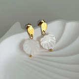 Azaria - Scallop Earrings