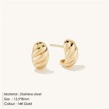 Etta - Croissant Huggie Earrings