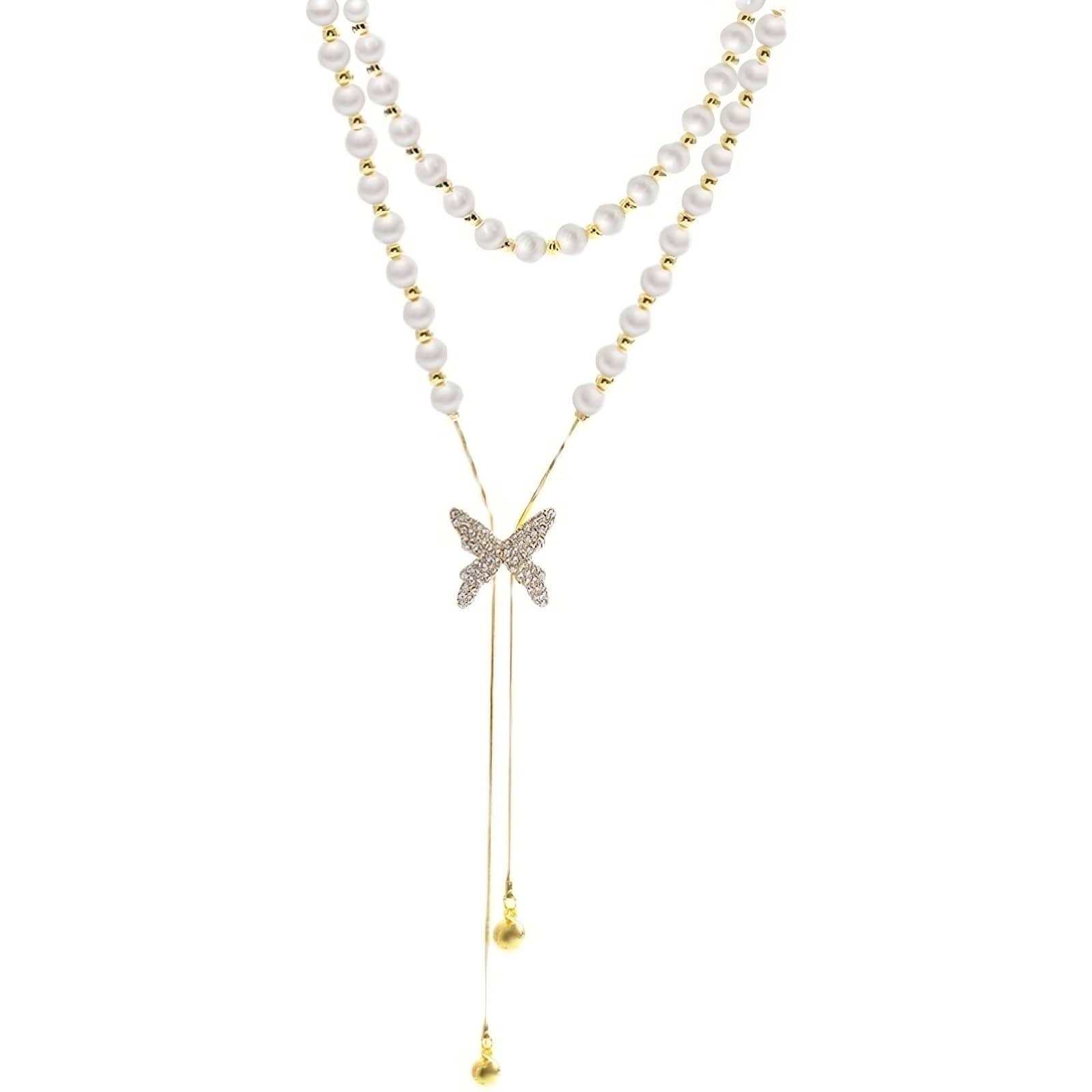 Kairi - Pearl Butterfly Adjustable Necklace