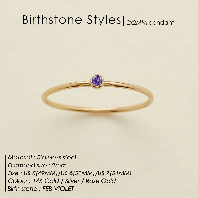 Maisy - Birthstone Ring